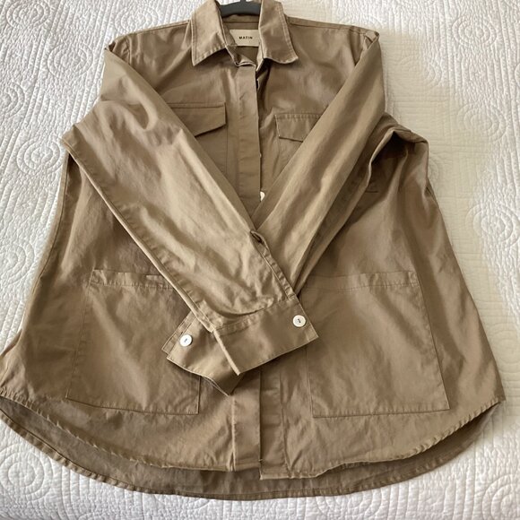 MATIN Women’s Khaki Cargo Utility JACKET Size 8 MADE In AUSTRALIA Preowned - Picture 9 of 13